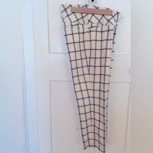 Swing Control Ladies Golf Pants, black/white plaid,  size 12